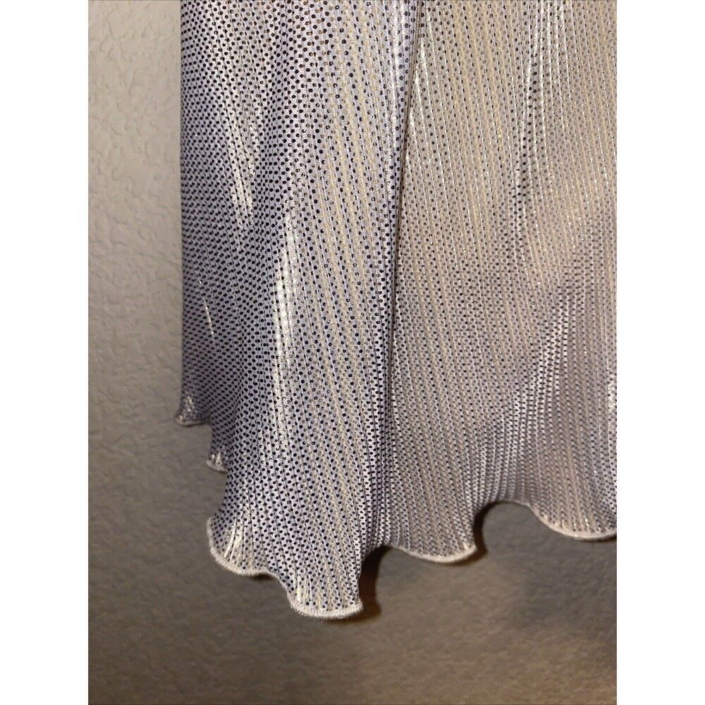Lucy mini dress Shoulder Tie Gold Metallic Sexy HOCO pleated L fairy prom club - Picture 6 of 12